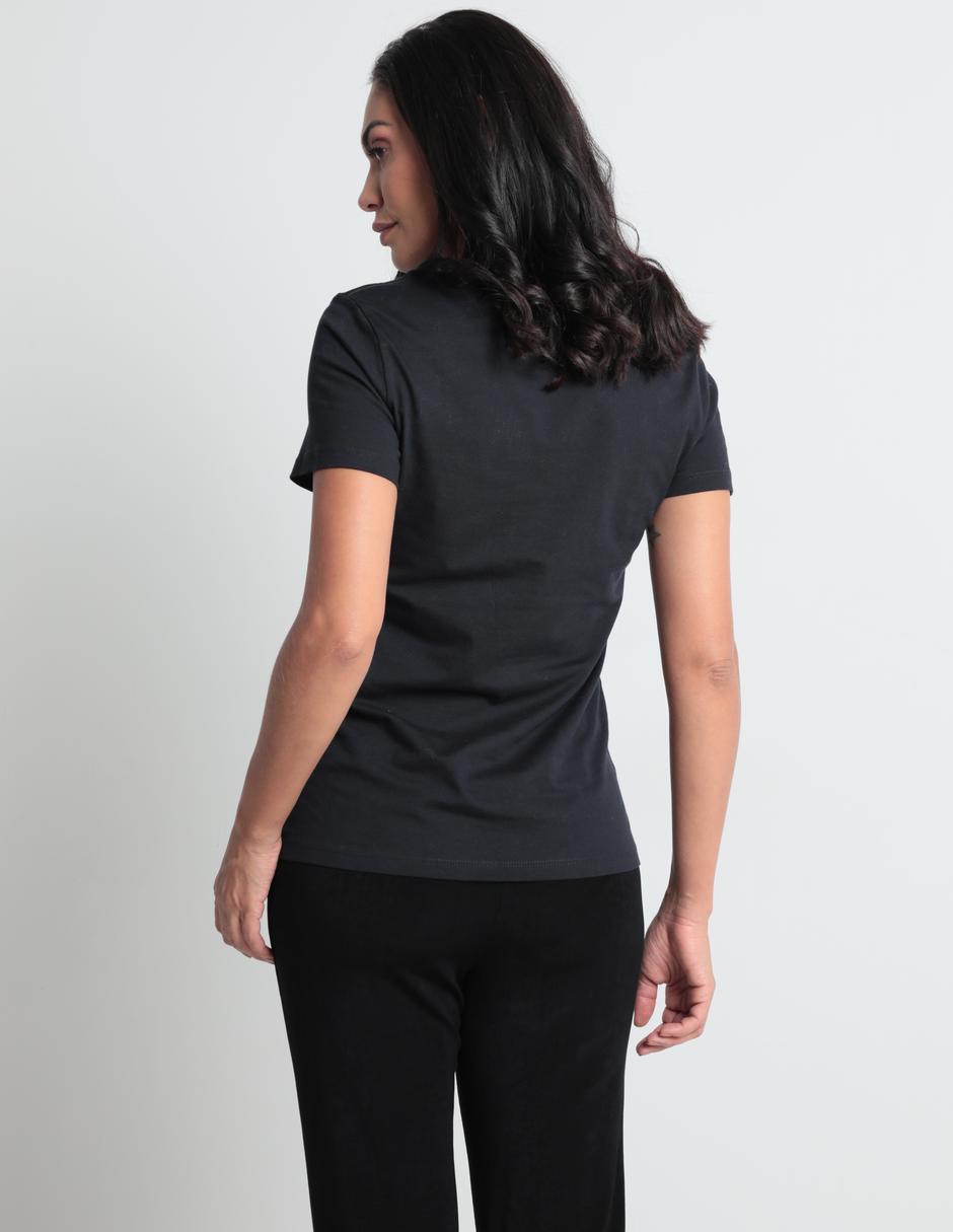 Playera manga corta cuello redondo para mujer 2