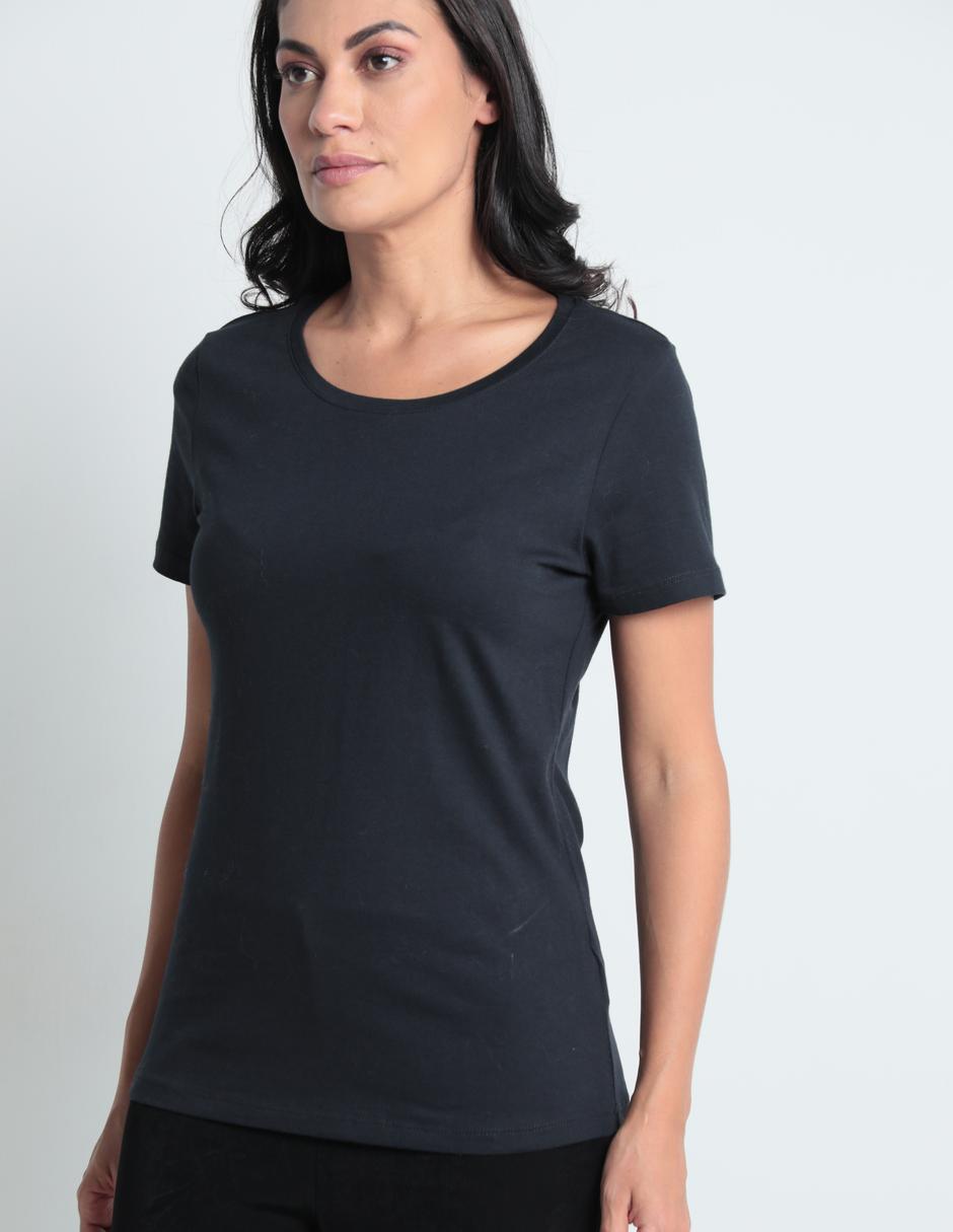 Playera manga corta cuello redondo para mujer 5