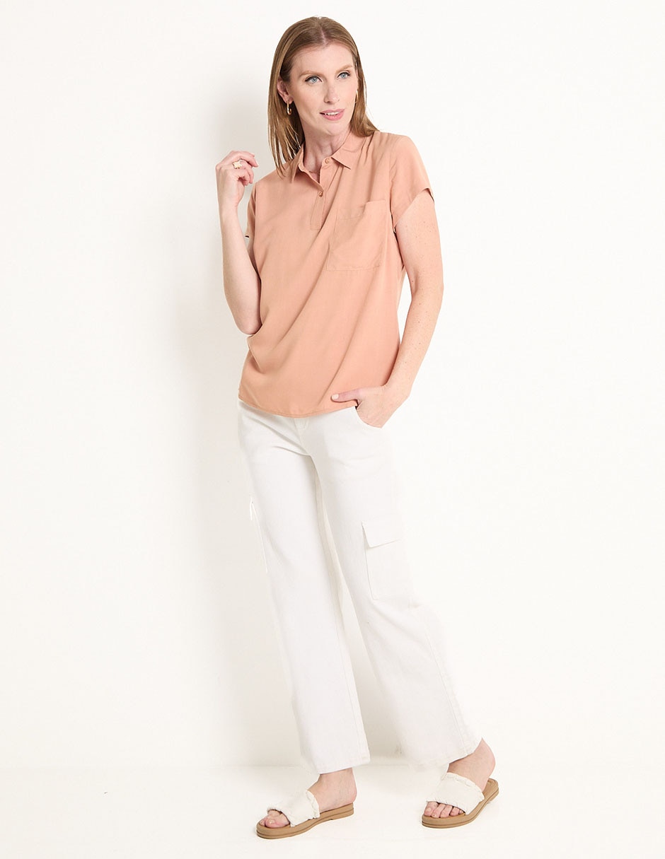 Blusa manga corta para mujer 3