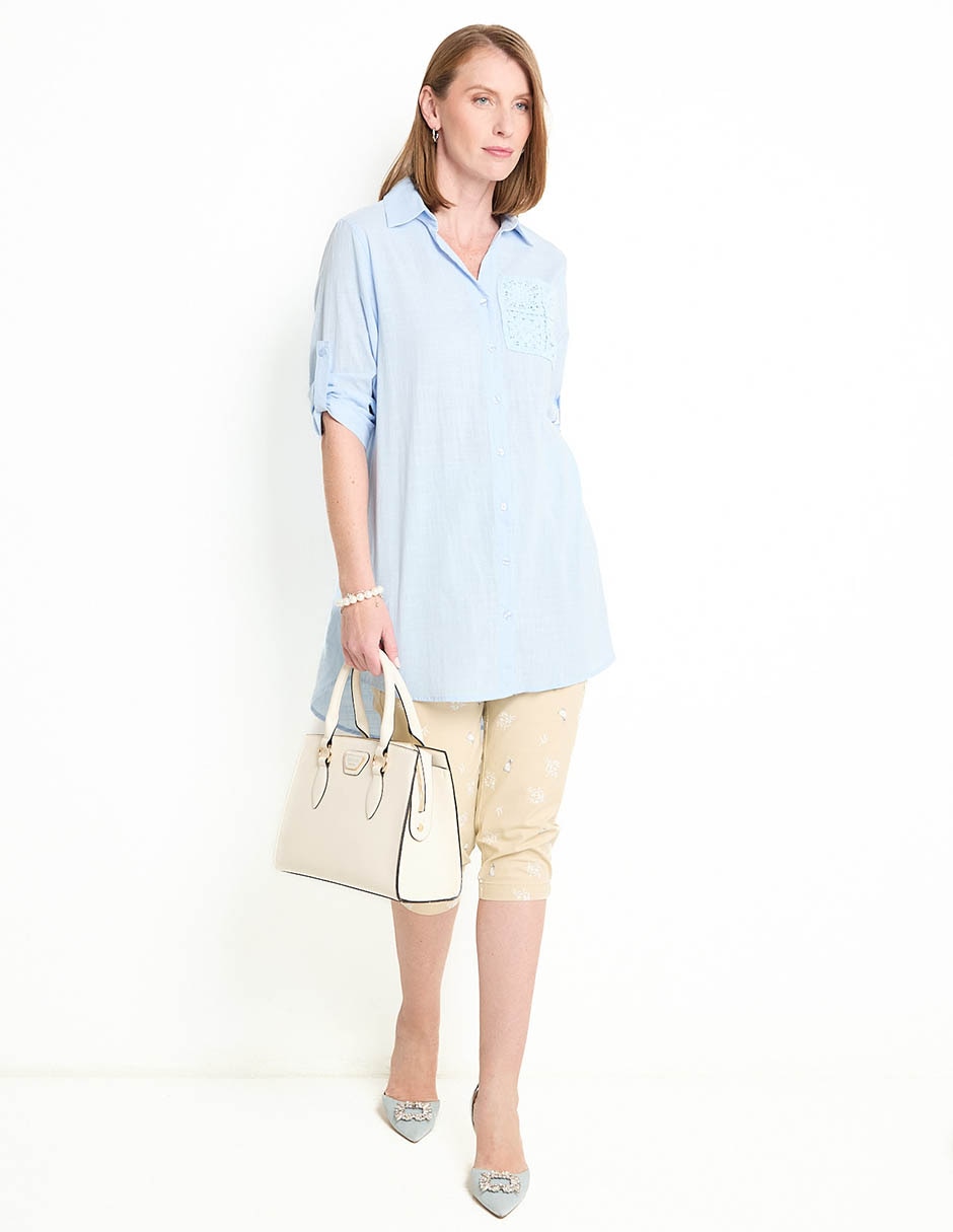 Pantalón capri slim para mujer 3