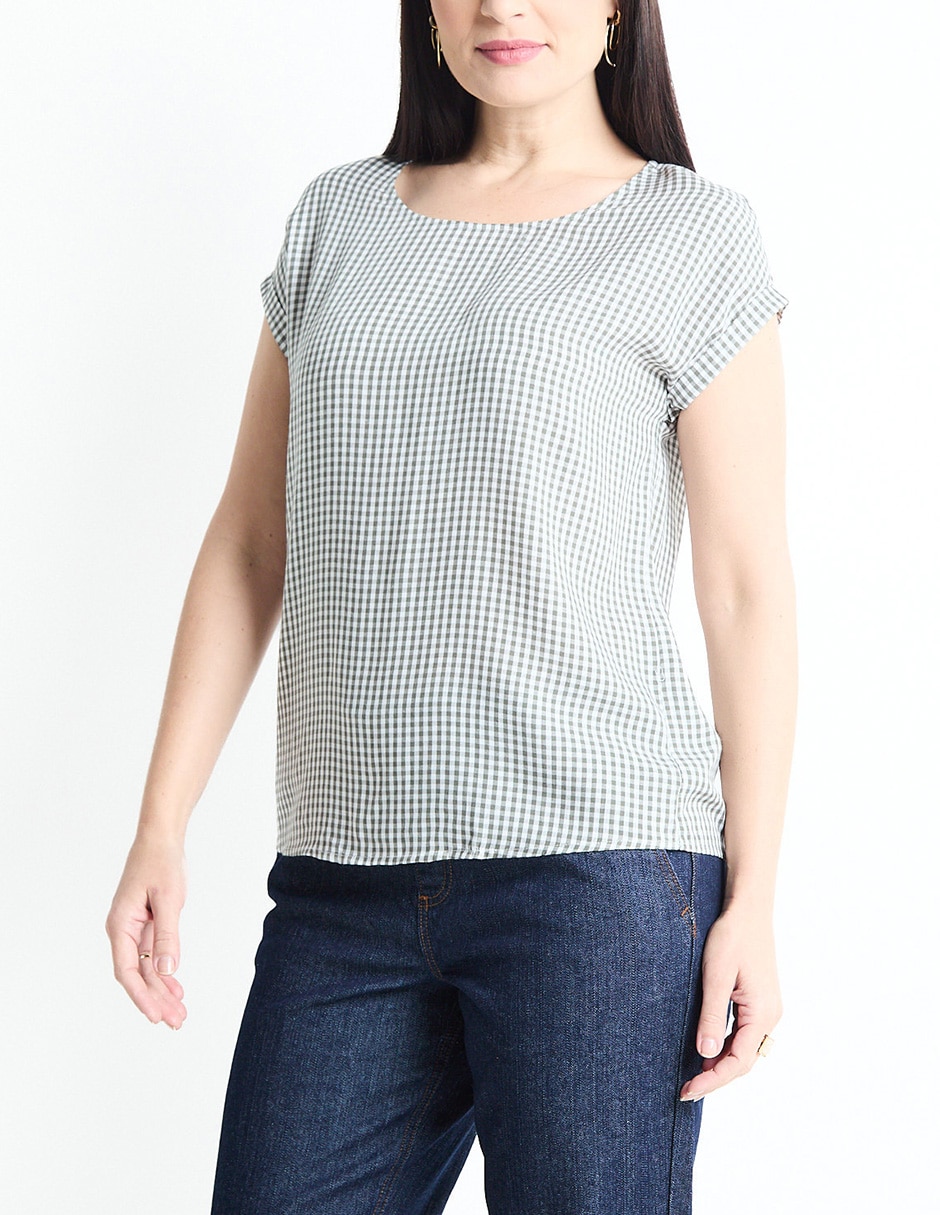 Blusa manga corta para mujer 5
