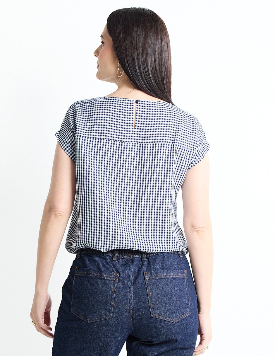 BLUSA WKMN25257-06 WE, CH, AZUL MARINO