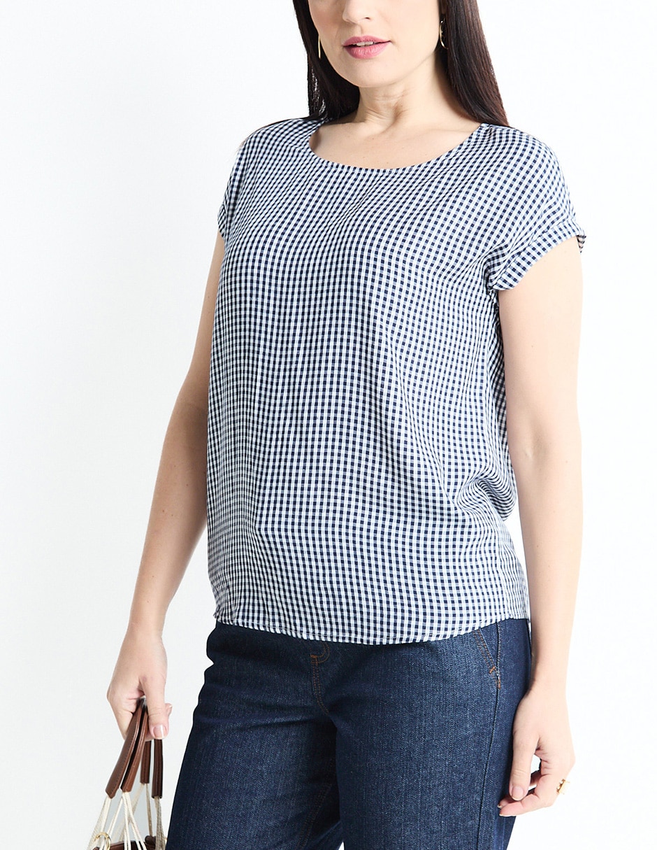 BLUSA WKMN25257-06 WE, CH, AZUL MARINO