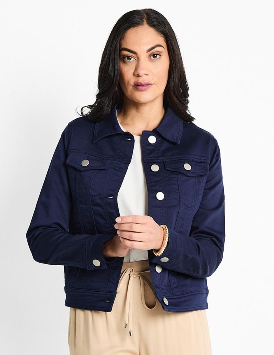 Chamarra Negra Suburbia Chamarra Tipo Mezclilla Chamarra Weekend