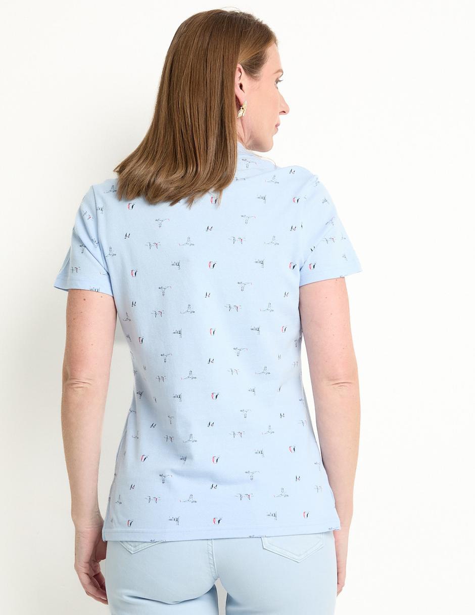Playera tipo polo para mujer 2