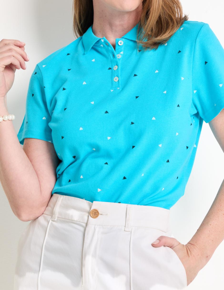 Playera tipo polo para mujer 4