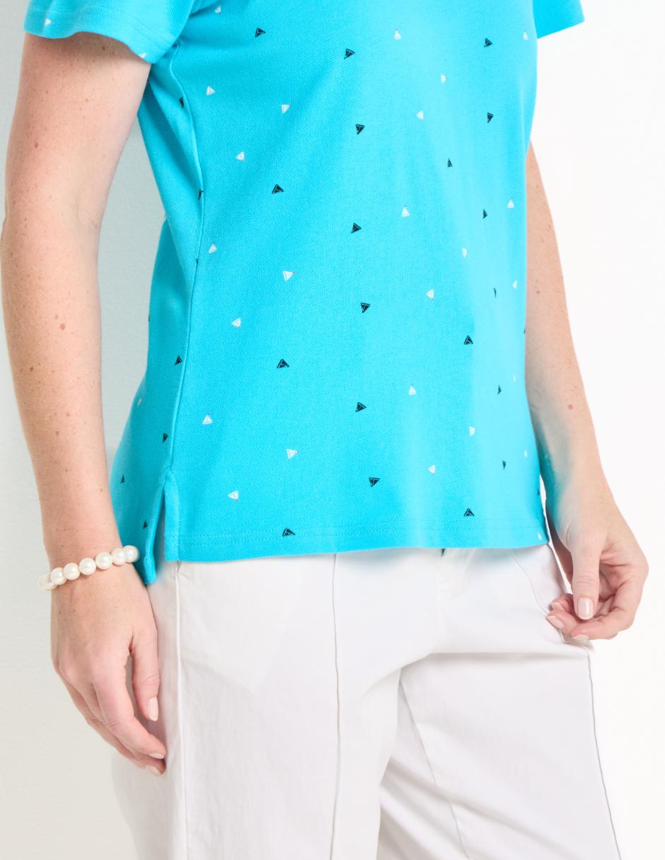 Playera tipo polo para mujer 5