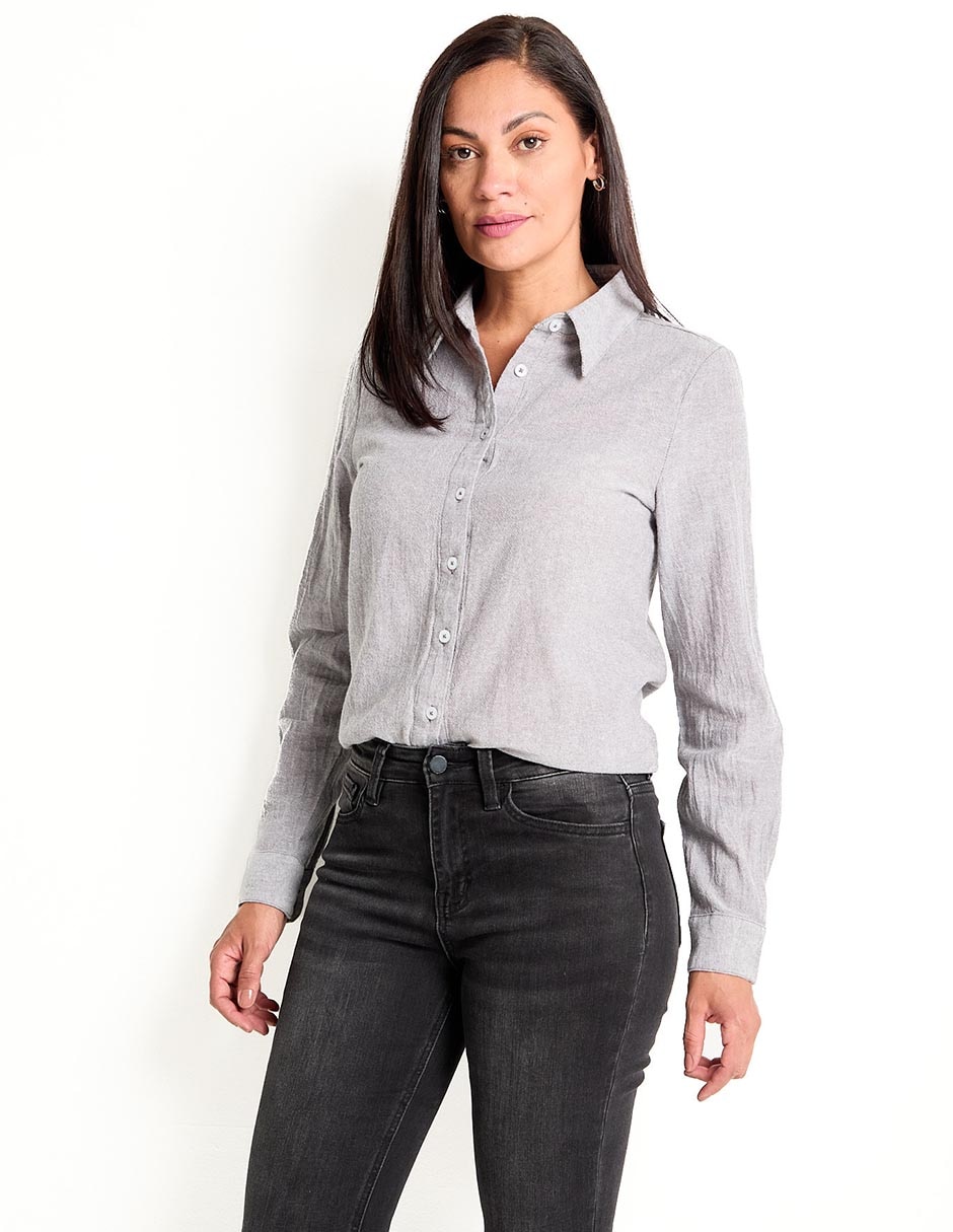 BLUSA WKM25011-09 WEE, M, GRIS OBSCURO