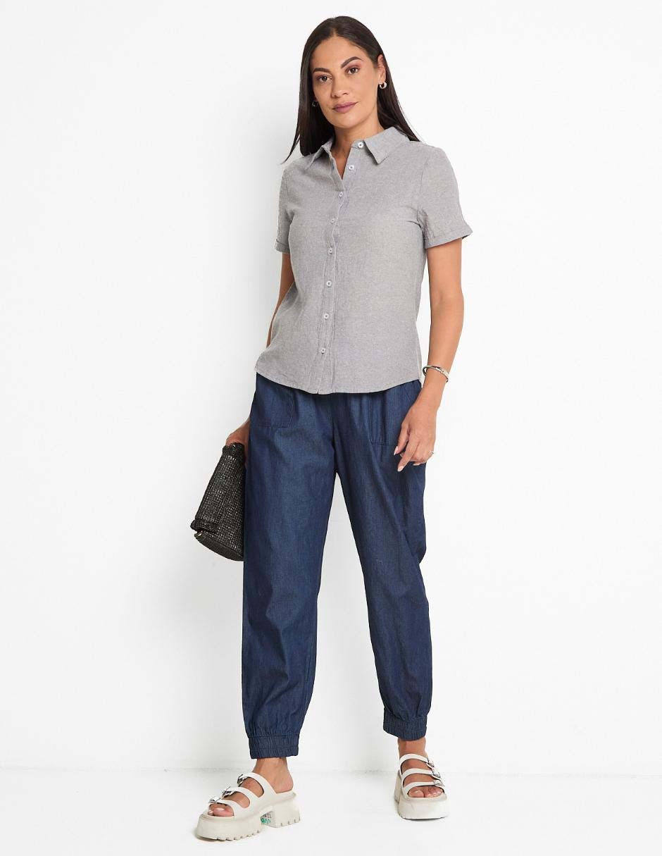 Blusa manga corta para mujer 3
