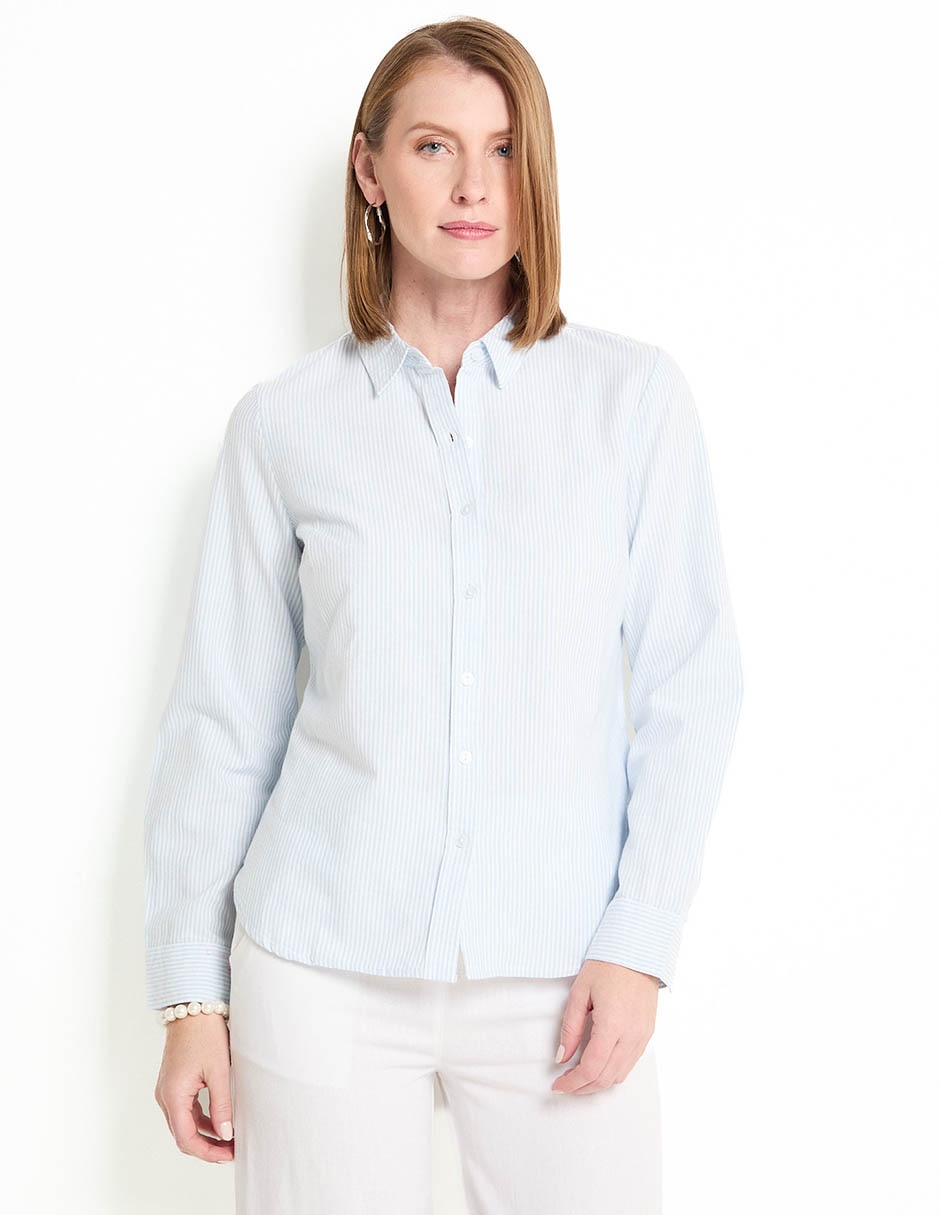 Blusa manga larga para mujer