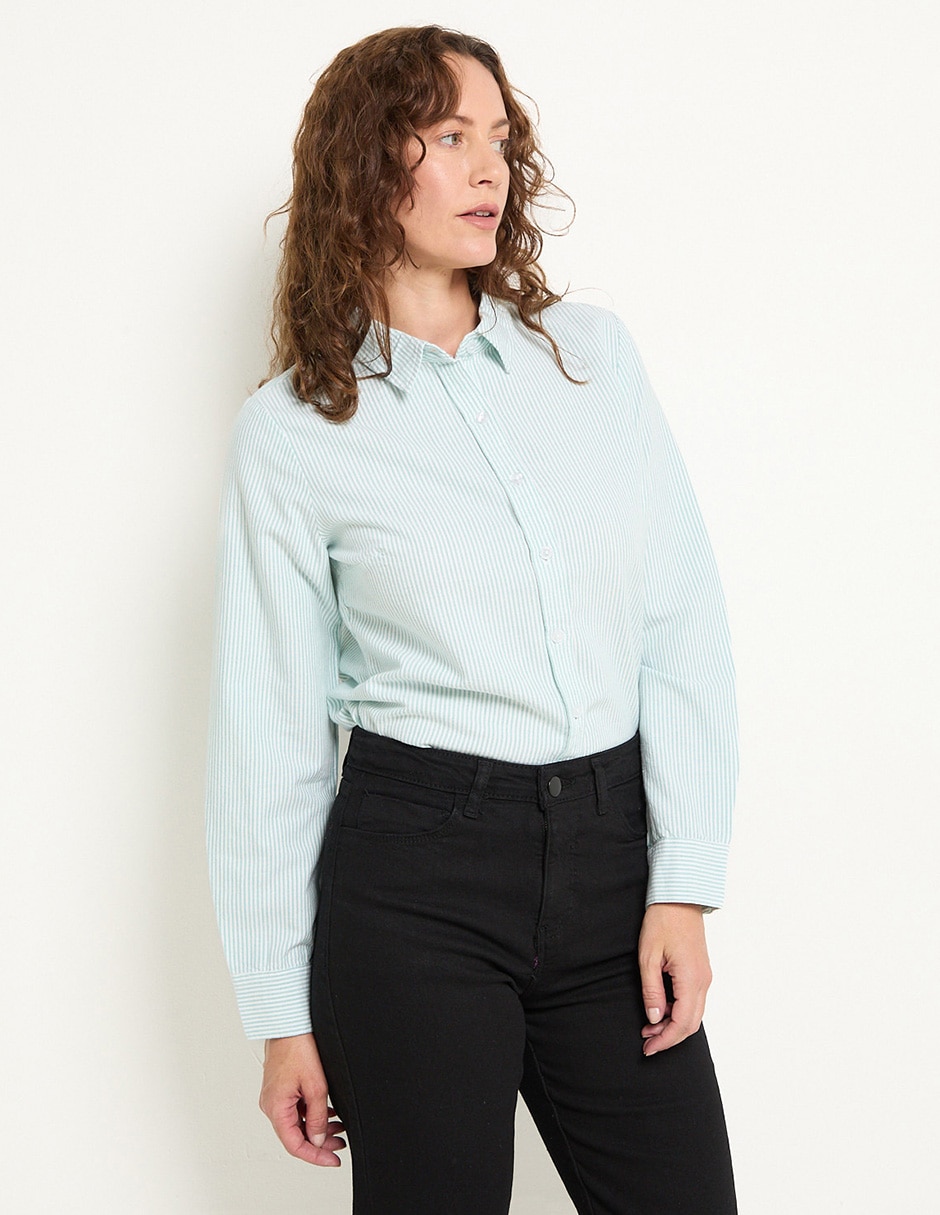 Blusa manga larga para mujer