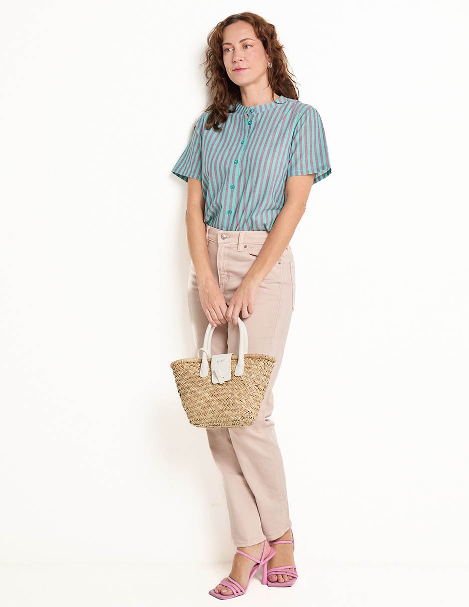 Blusa manga corta para mujer 3