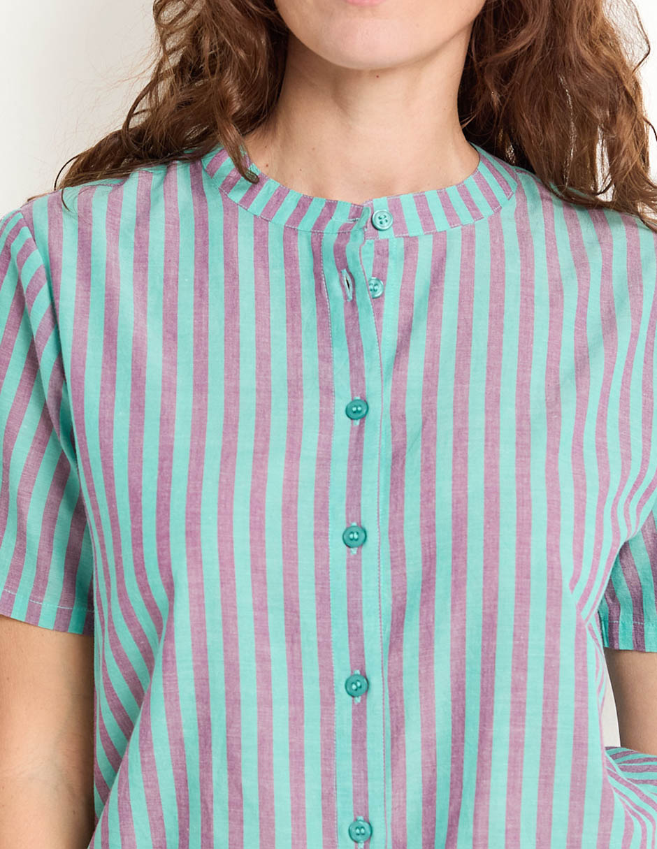 Blusa manga corta para mujer 4