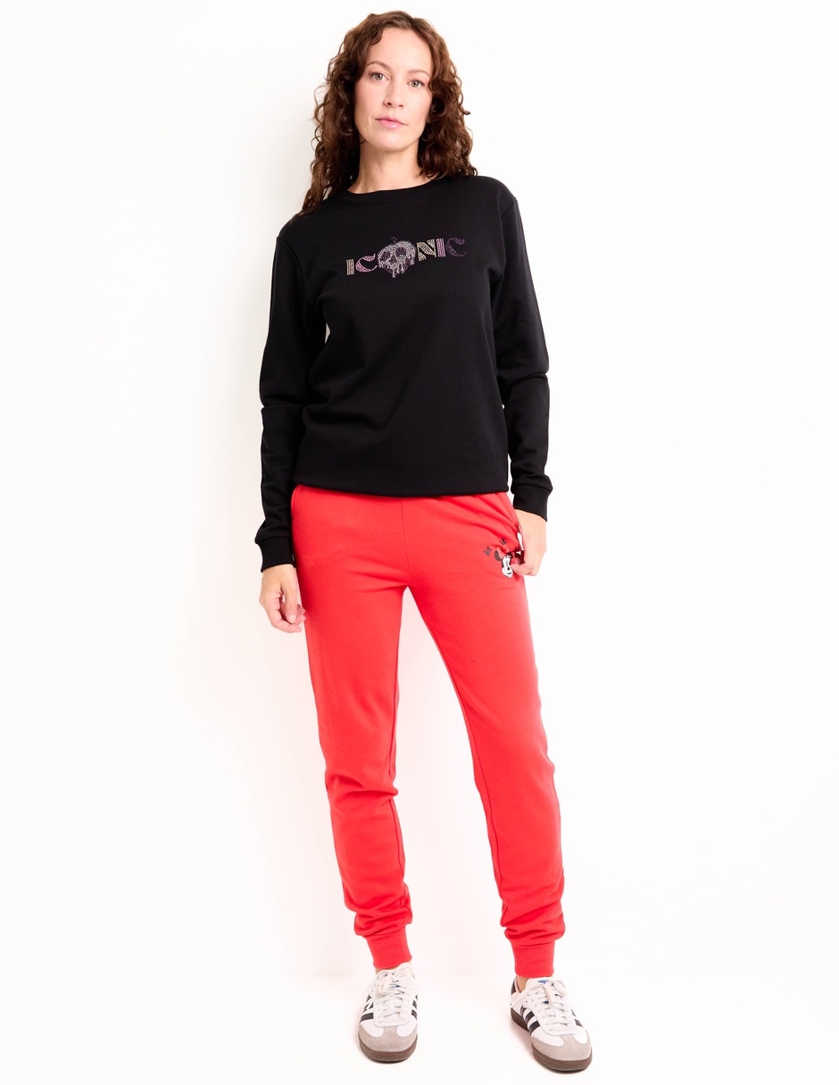 Pants slim con elástico para mujer 3