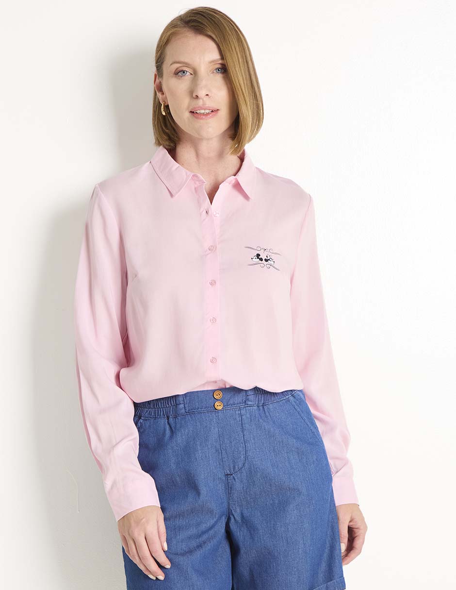 Blusa manga larga para mujer