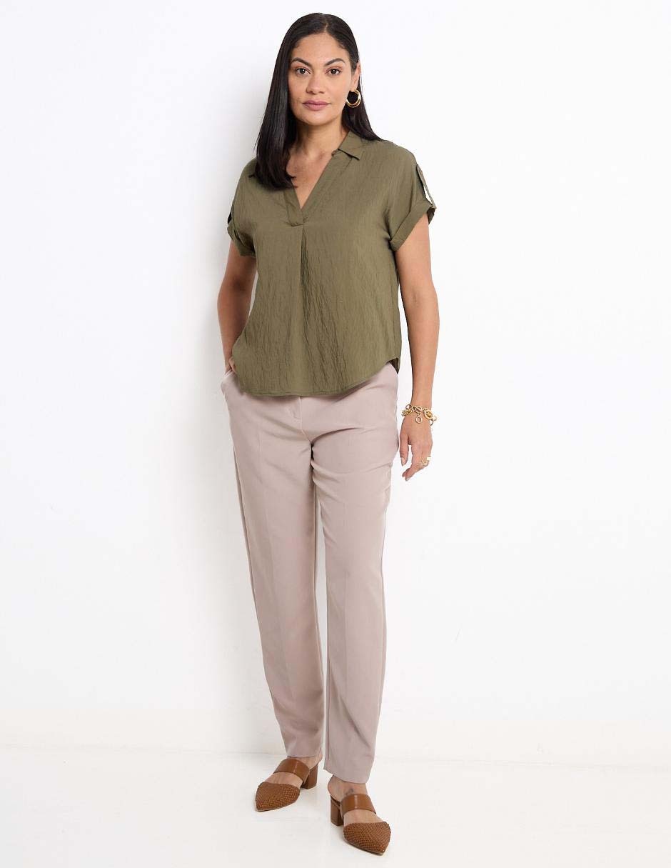 Blusa manga corta para mujer 3