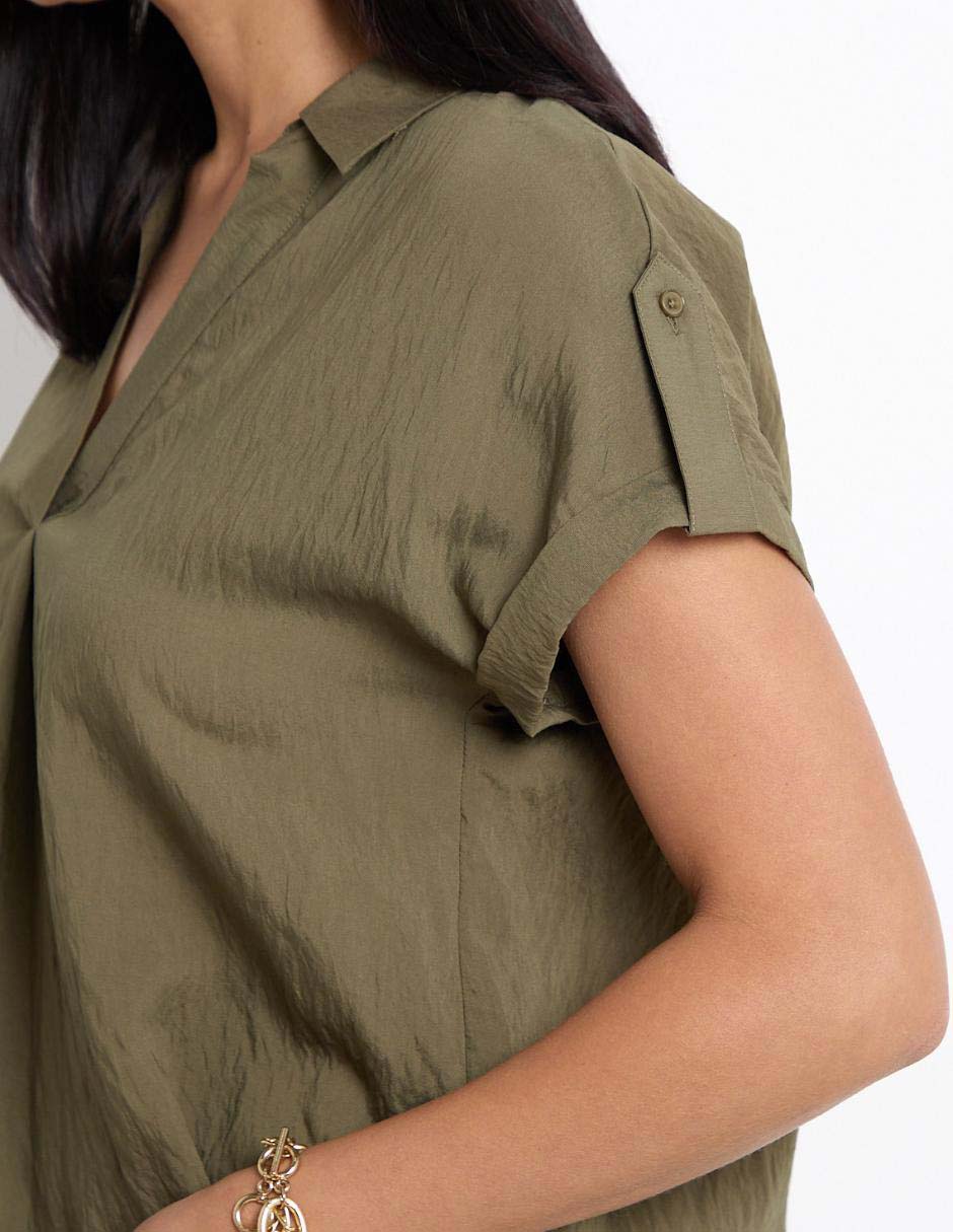 Blusa manga corta para mujer 4