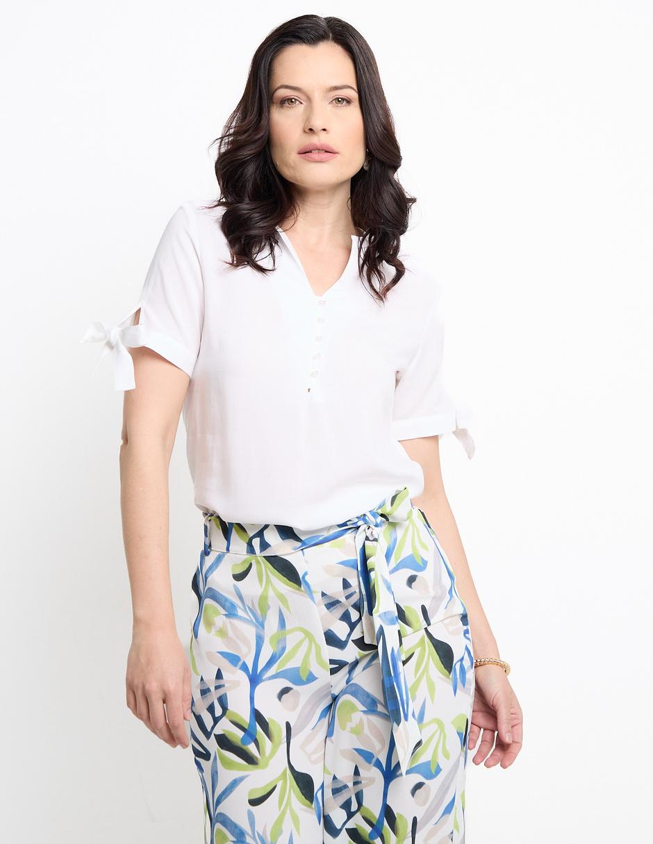 Blusa manga corta para mujer