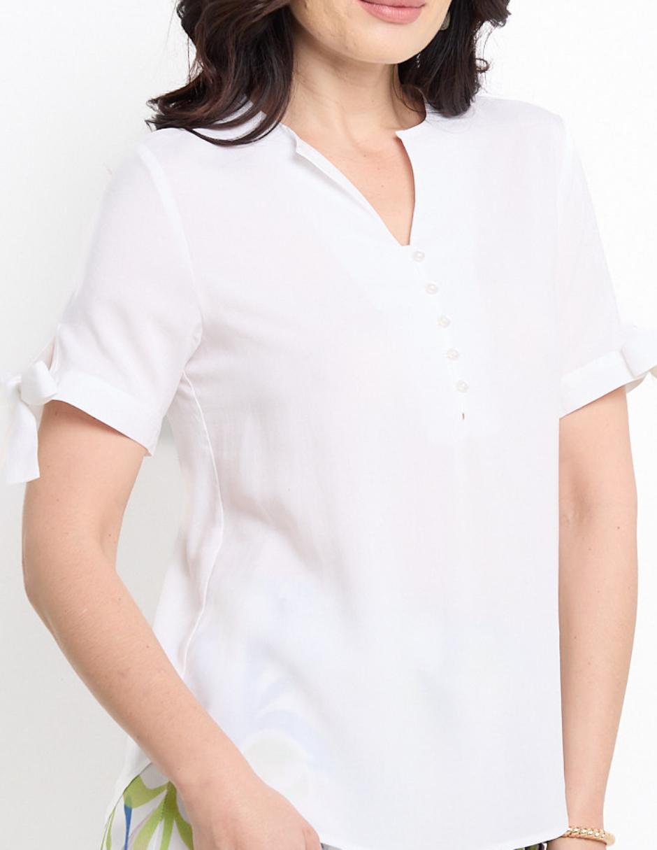 Blusa manga corta para mujer 5