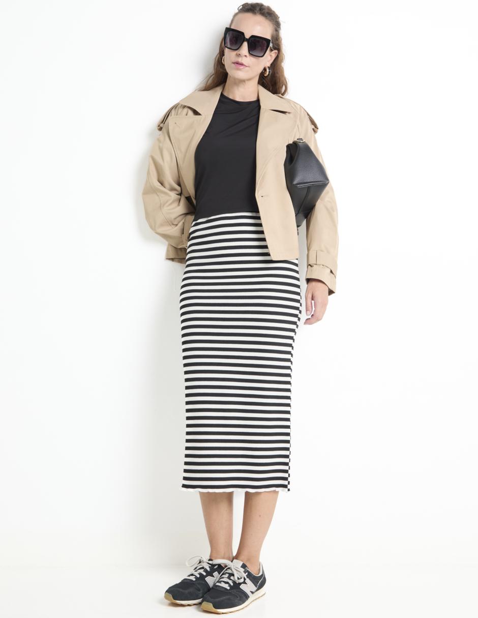 FALDA 3/4 WEEKEND, CH, AZUL MARINO PRET