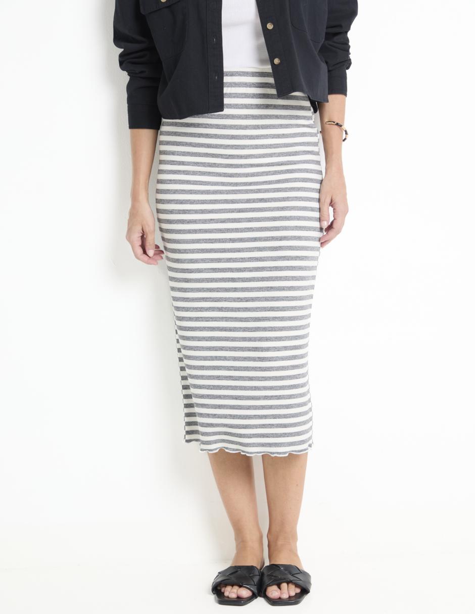 Falda crop a la cintura