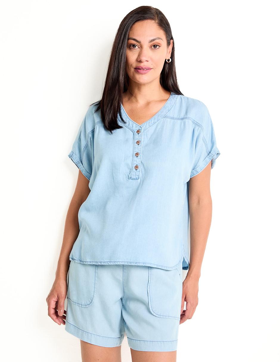 Blusa manga corta para mujer 1