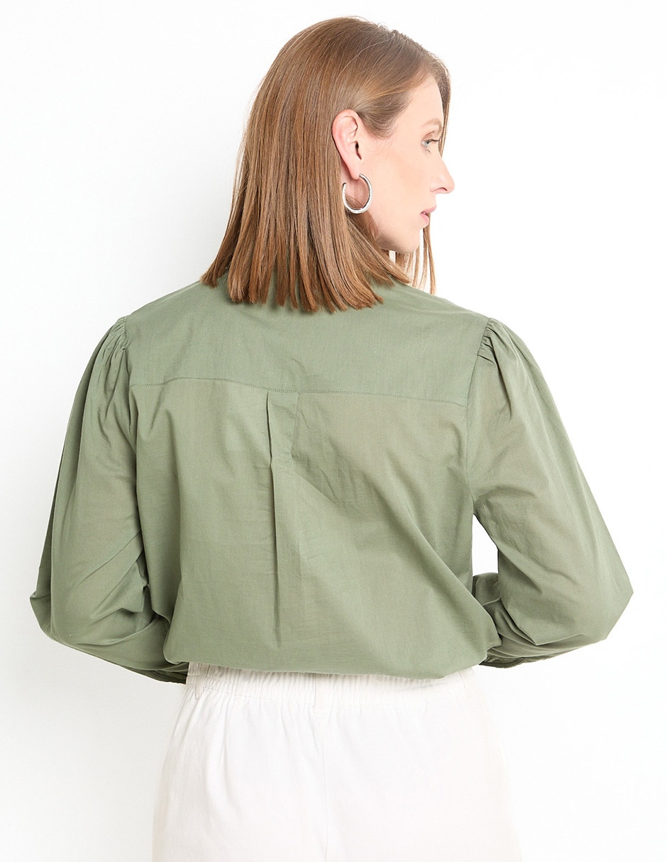BLUSA WKM25105-09 WEEKEND, M, EJÉRCITO