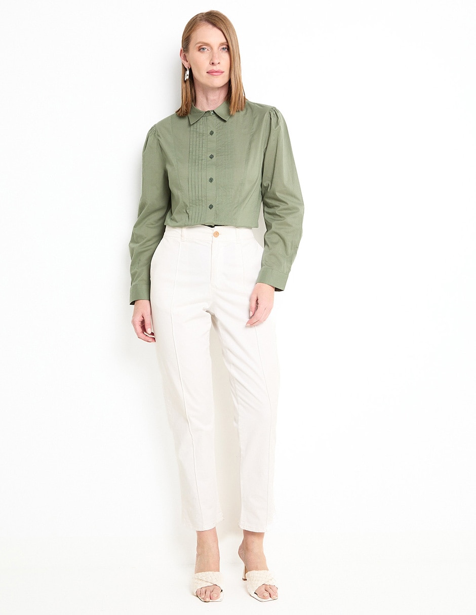 BLUSA WKM25105-09 WEEKEND, M, EJÉRCITO