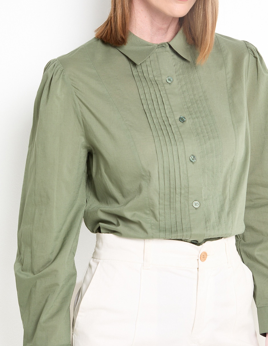 BLUSA WKM25105-09 WEEKEND, M, EJÉRCITO