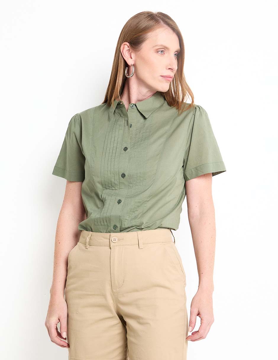 Blusa manga corta para mujer