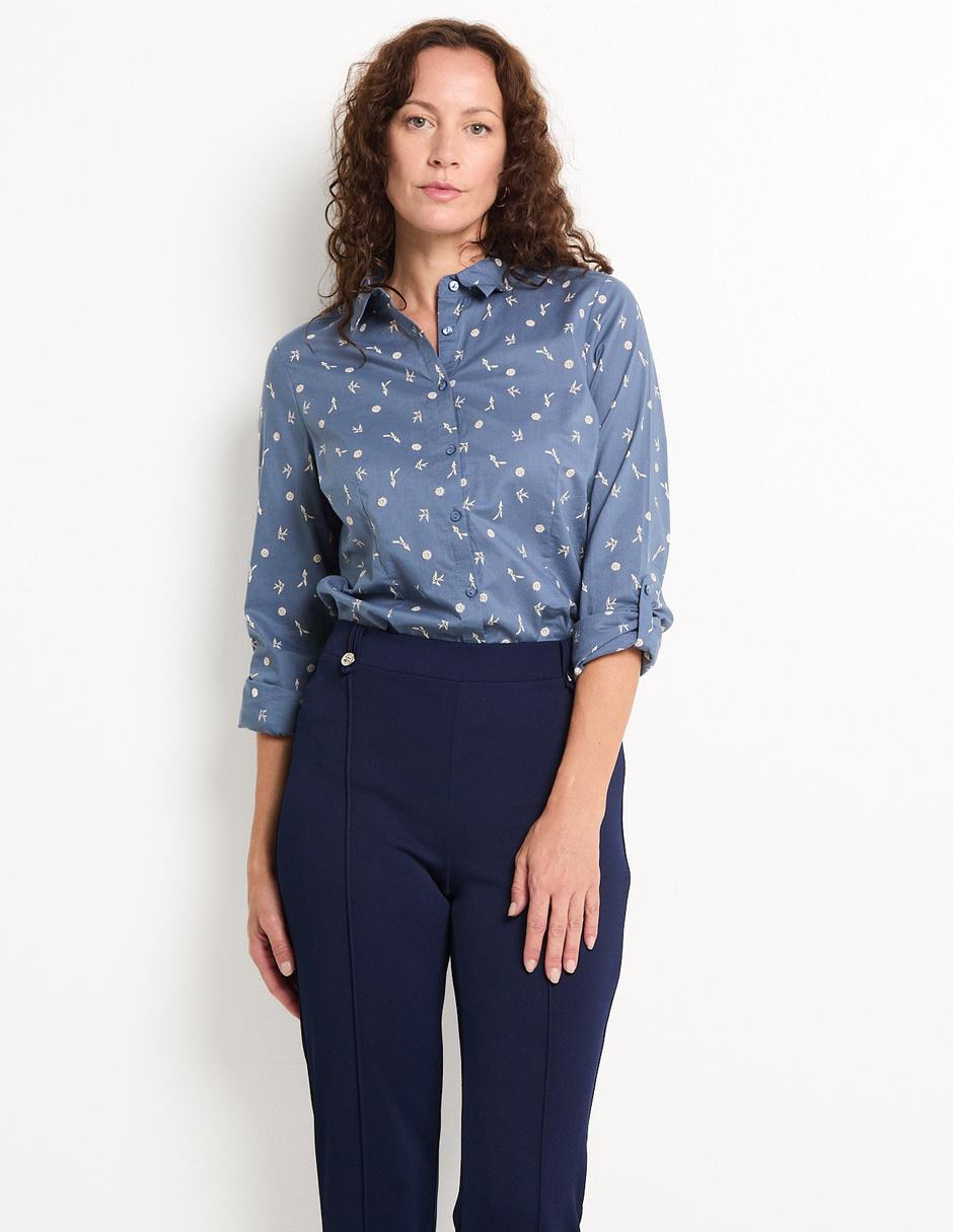 Blusa manga larga para mujer