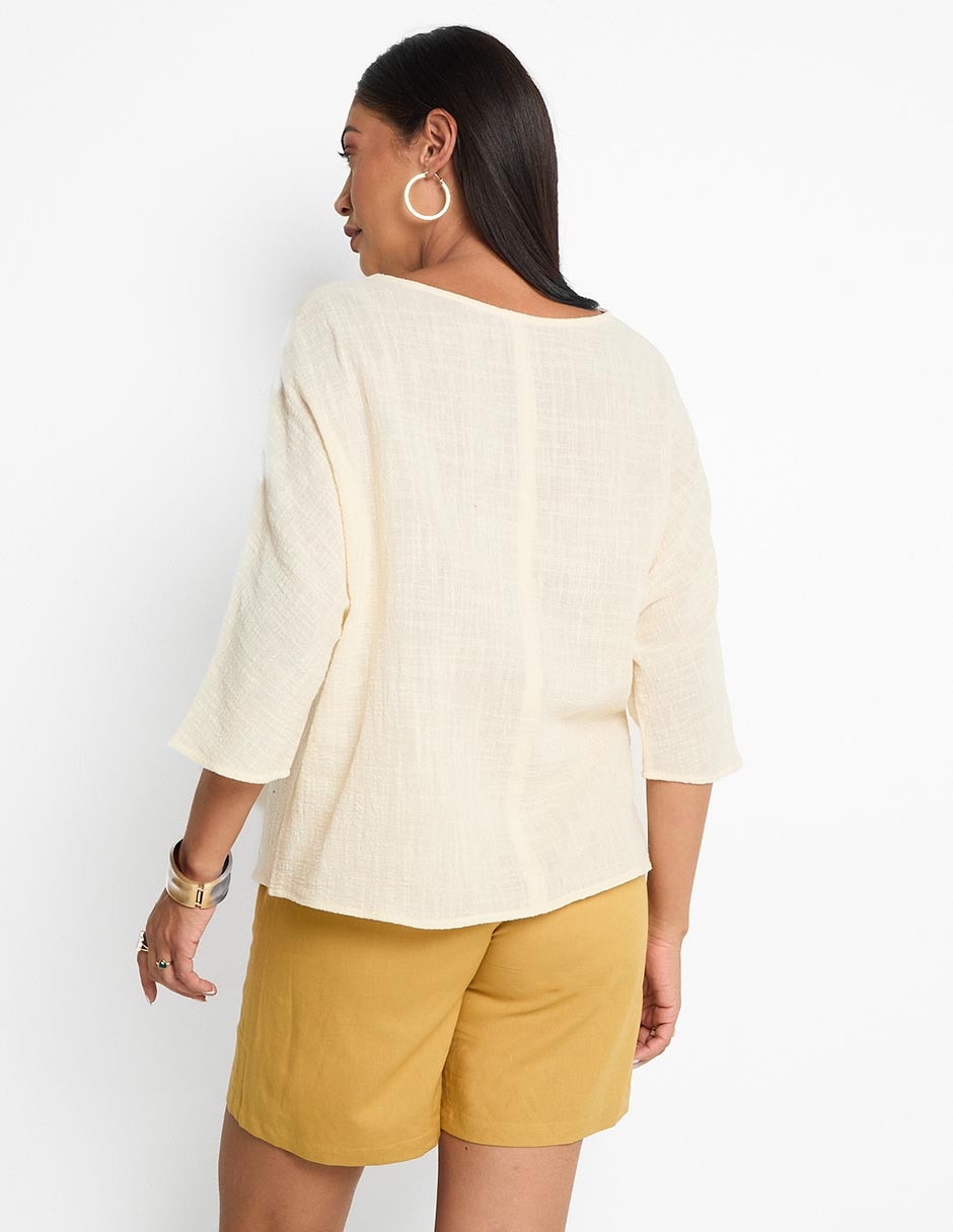 Blusa manga 3/4 para mujer 2