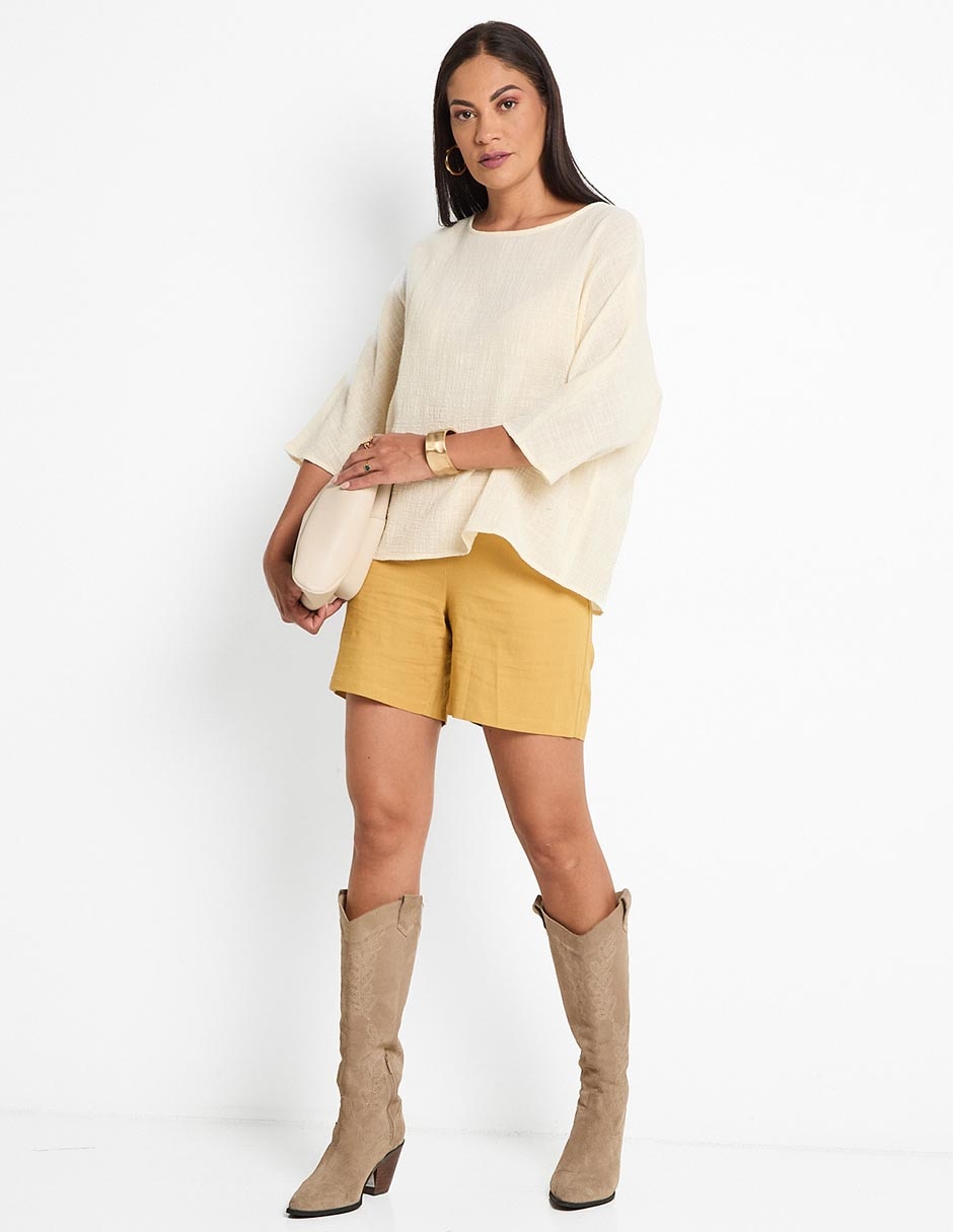 Blusa manga 3/4 para mujer 4