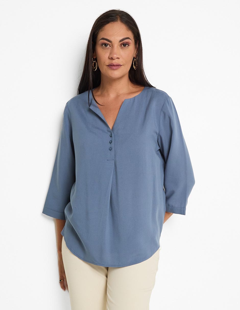 Blusa manga 3/4 para mujer