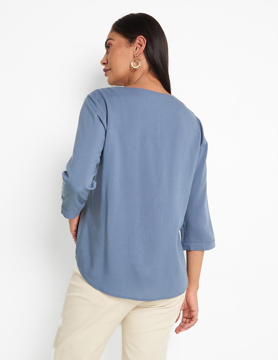 Blusa manga 3/4 para mujer 2