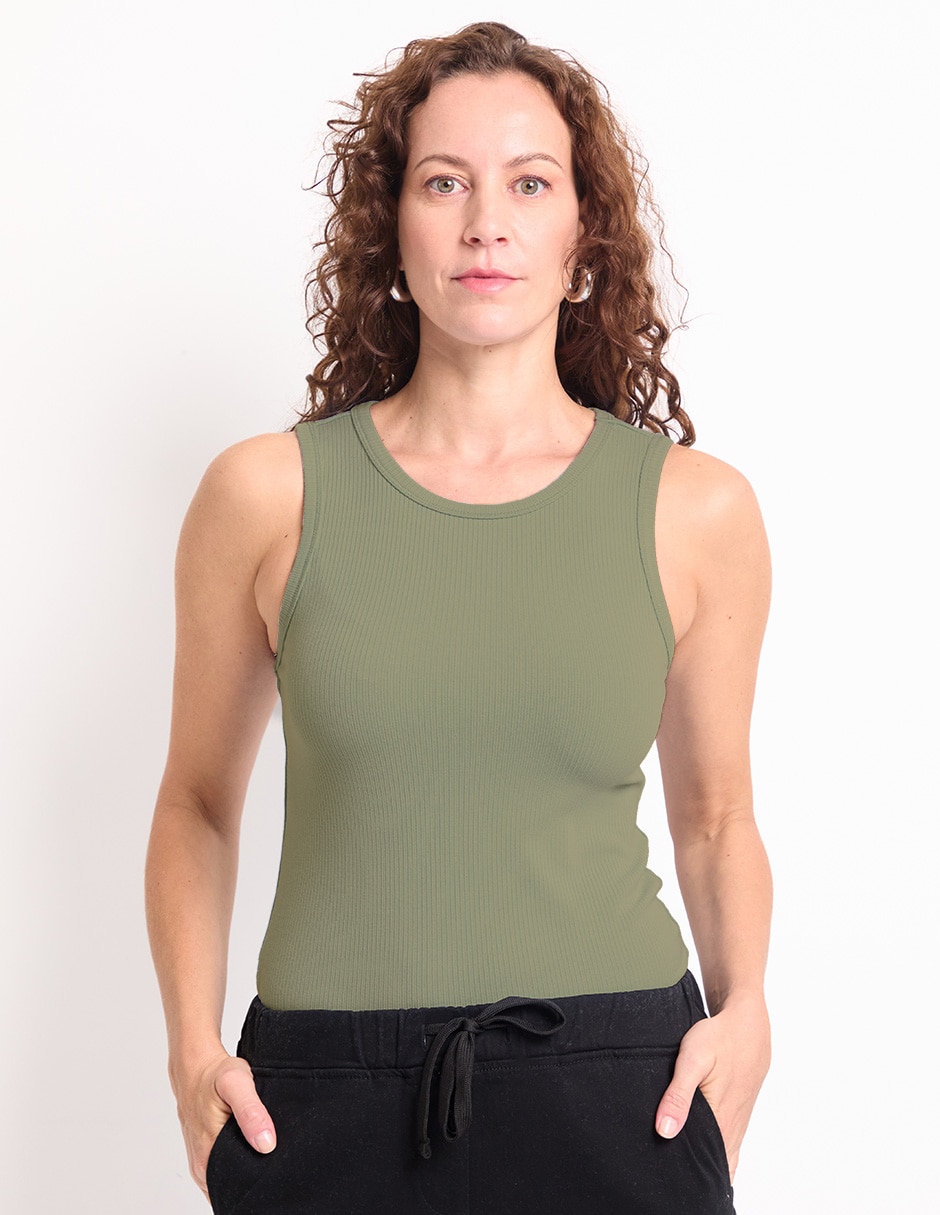 Top cuello redondo Top cuello redondo
