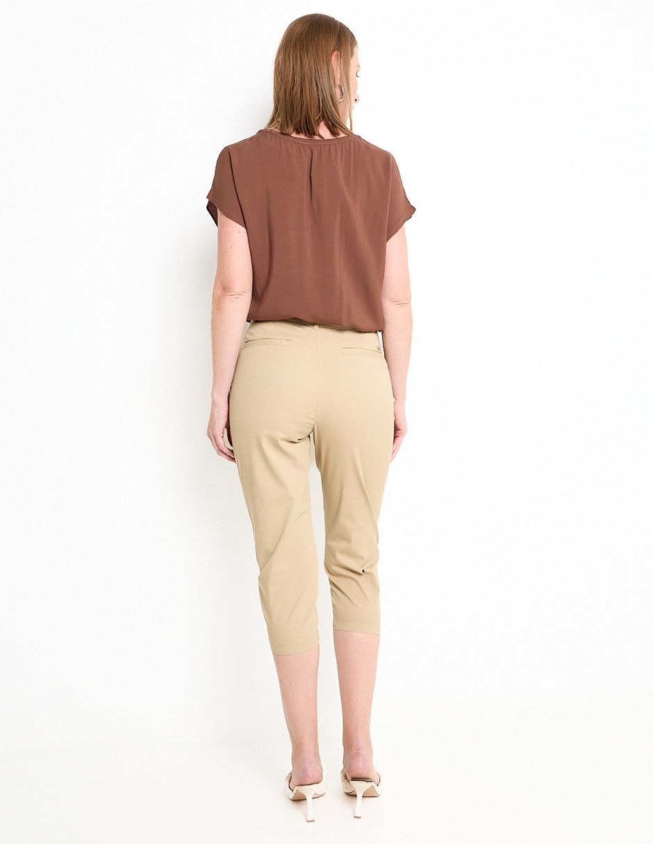 Pantalón capri slim para mujer 2