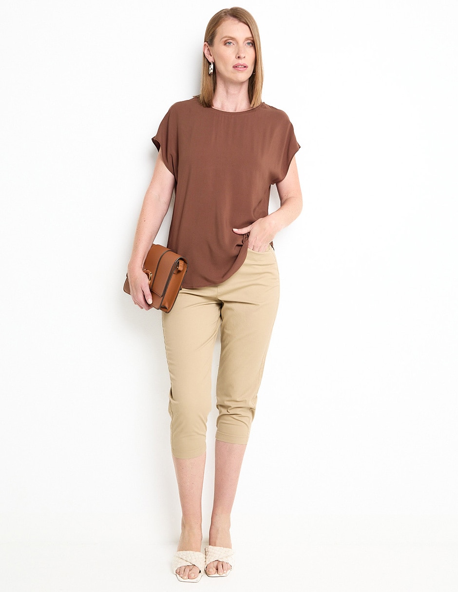 Pantalón capri slim para mujer 3