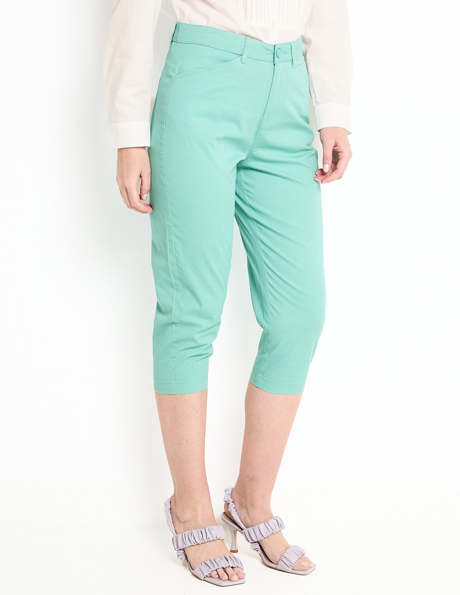 Pantalón capri slim para mujer Pantalón capri slim para mujer