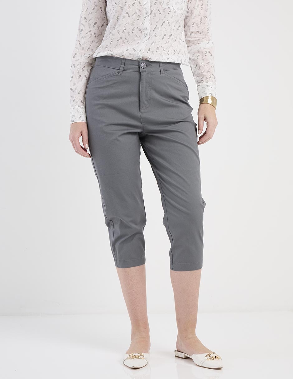 Pantalón capri slim para mujer Pantalón capri slim para mujer