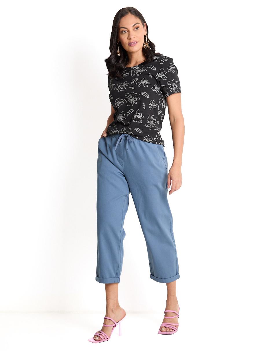 Pantalón capri straight para mujer 4