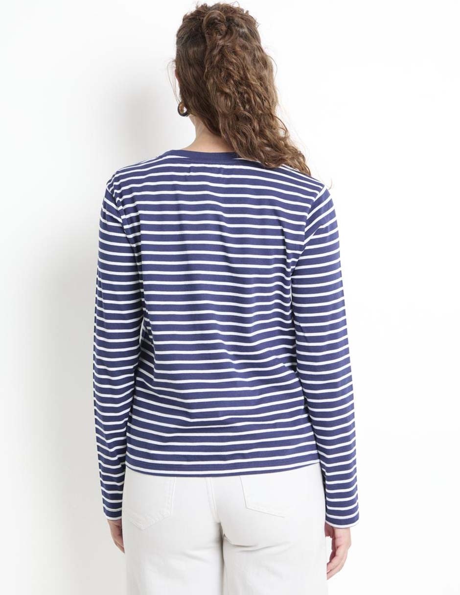 PLAYERA WKMN25141-09, EG, AZUL MARINO