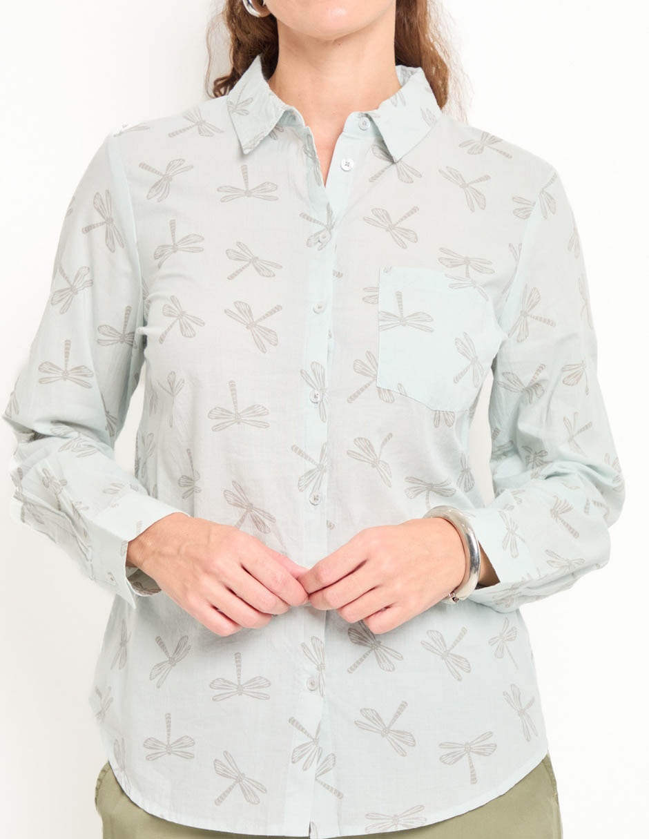 Blusa manga larga para mujer 4
