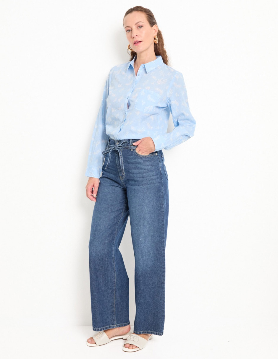 BLUSA WKM25004-P09 WEE, G, DENIM CLARO