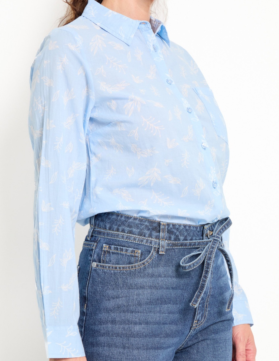BLUSA WKM25004-P09 WEE, G, DENIM CLARO