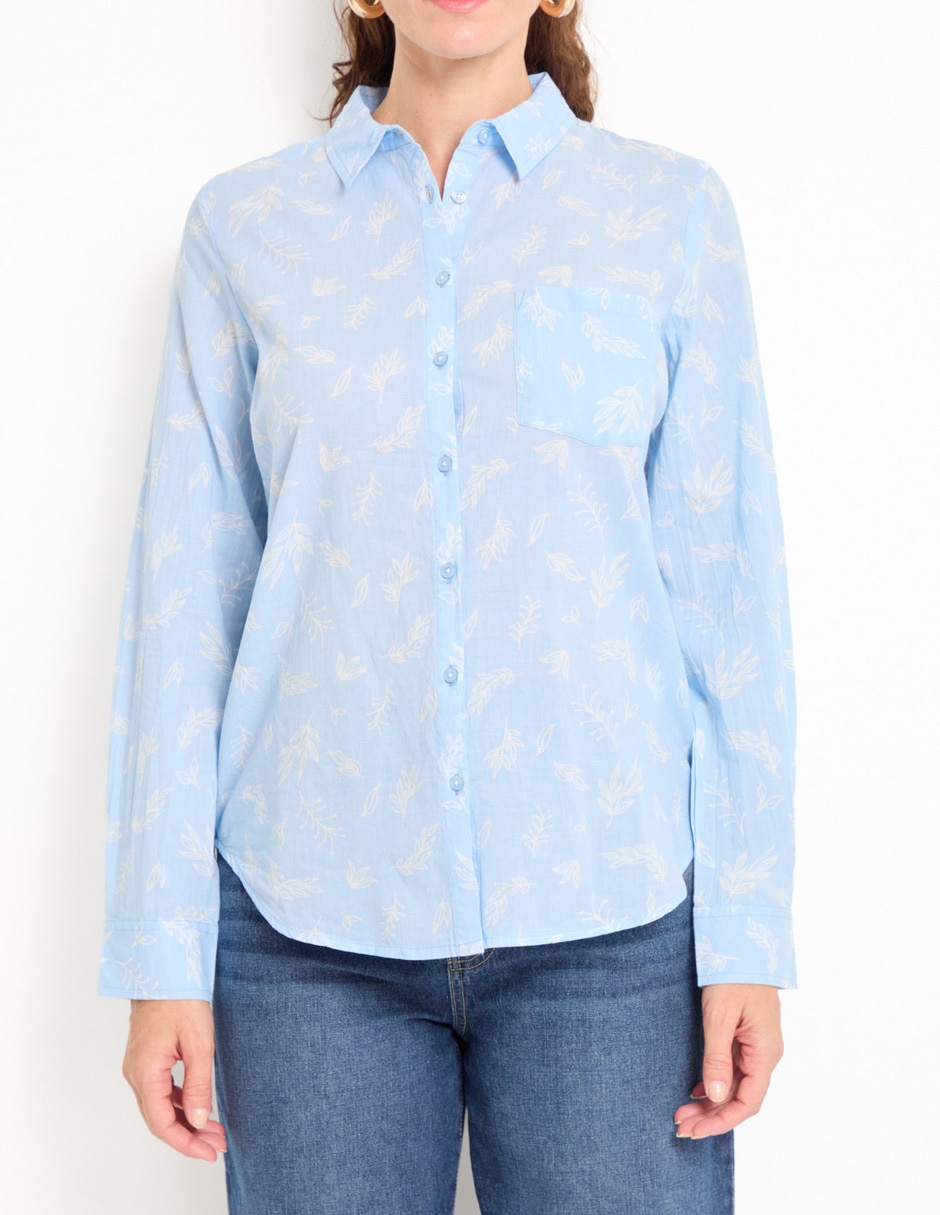 BLUSA WKM25004-P09 WEE, G, DENIM CLARO