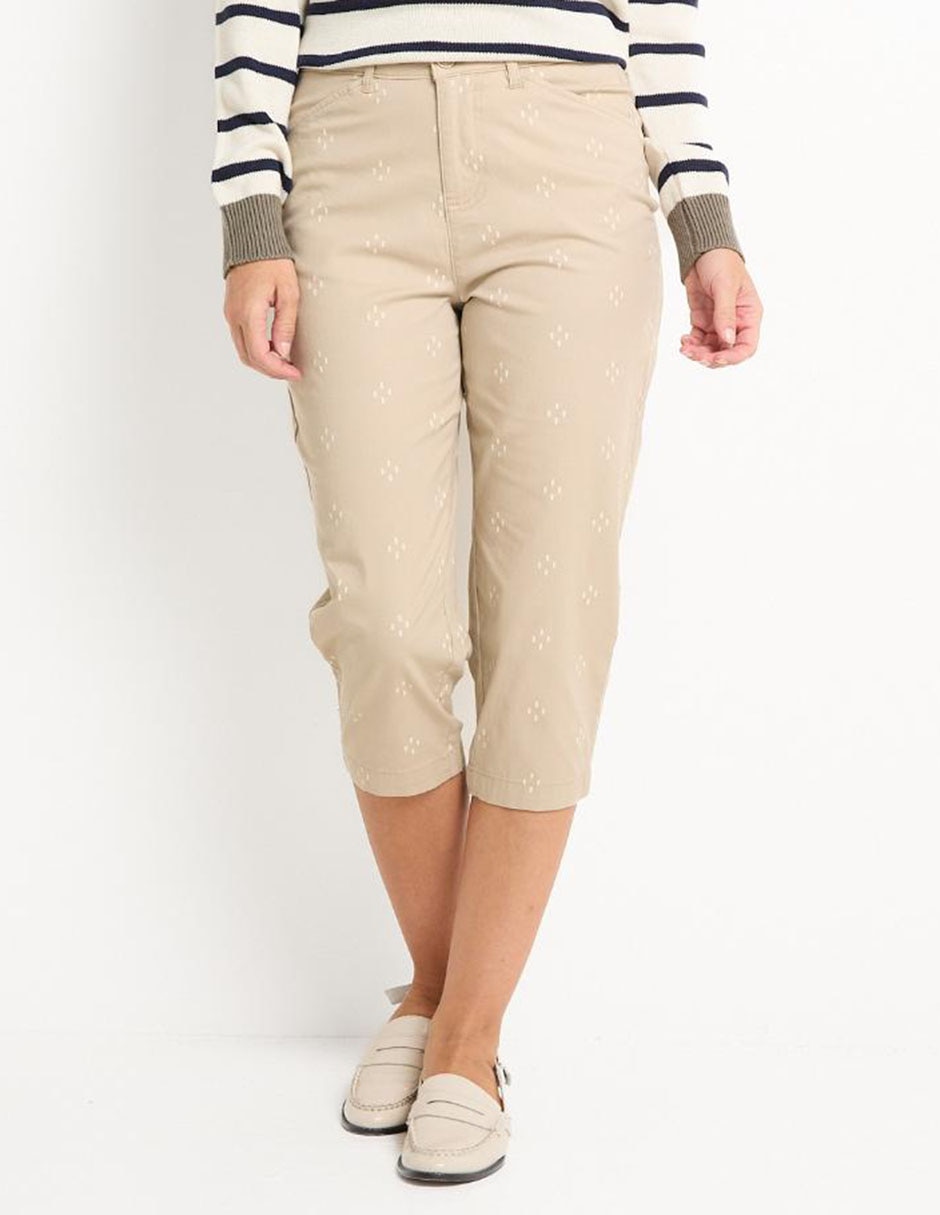 Pantalón capri slim para mujer Pantalón capri slim para mujer