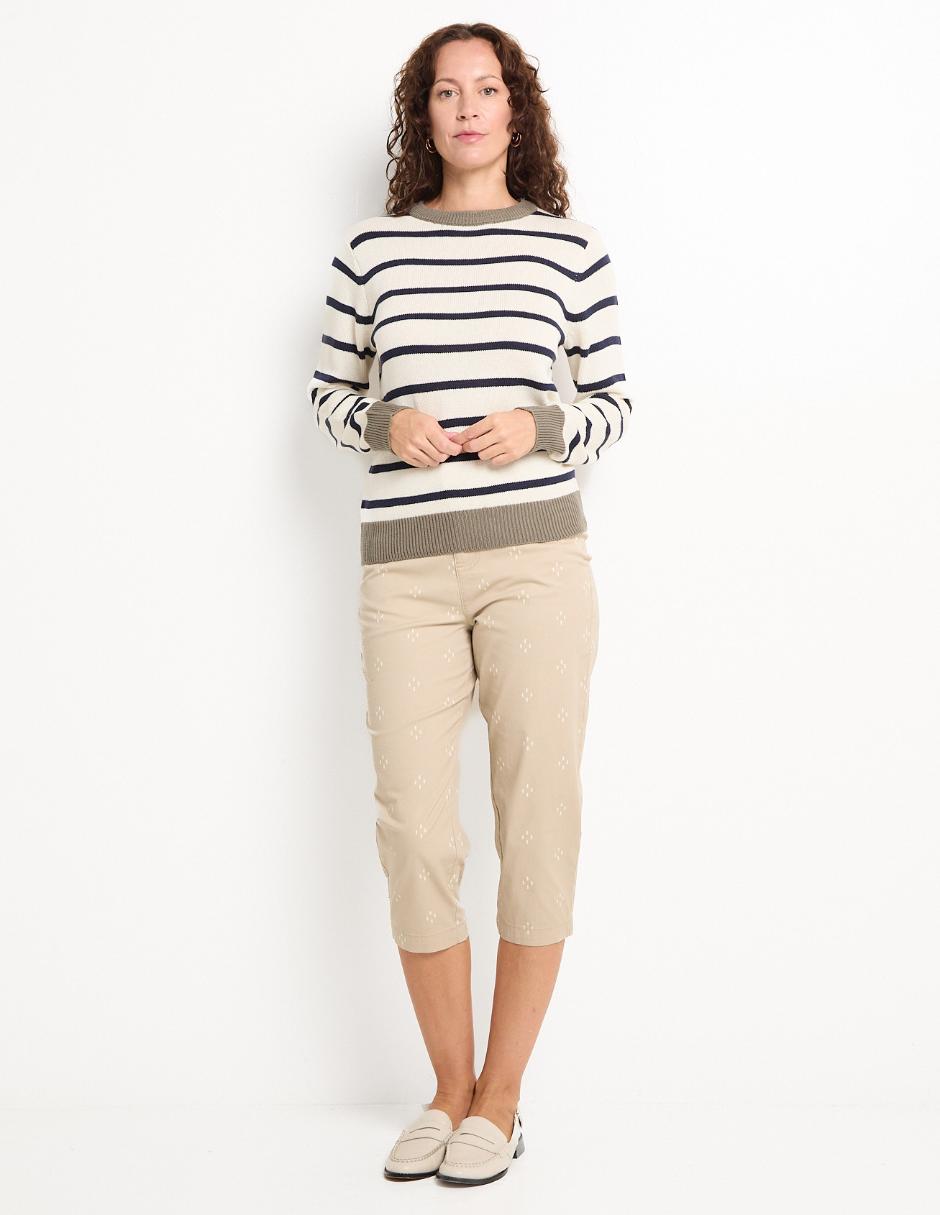 Pantalón capri slim para mujer 3