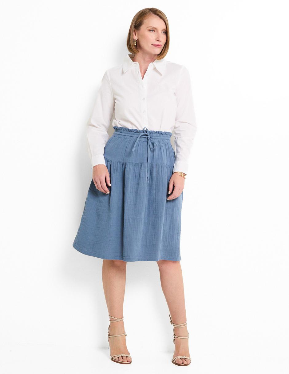 Blusa camisera manga larga para mujer 3