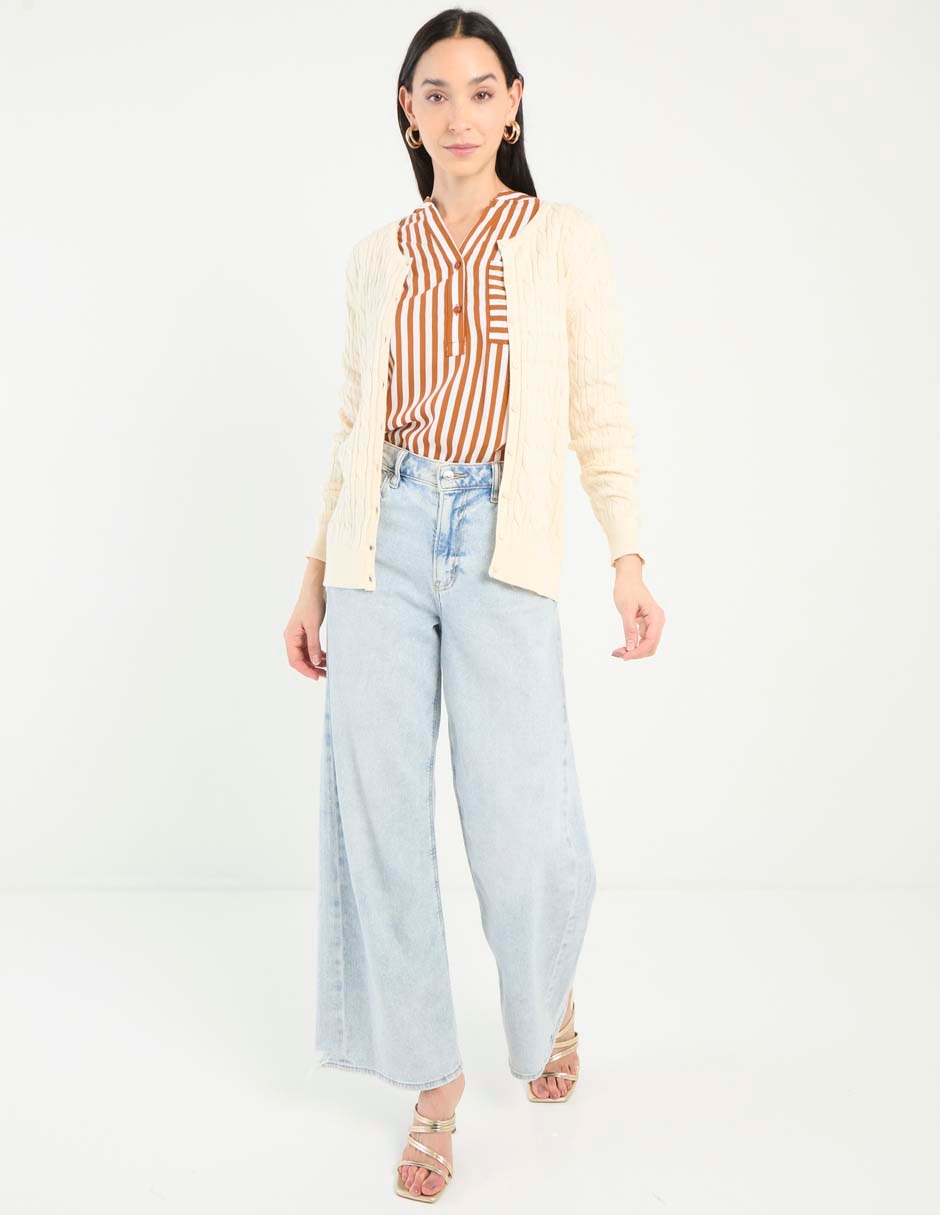 Suéter cuello redondo para mujer 3